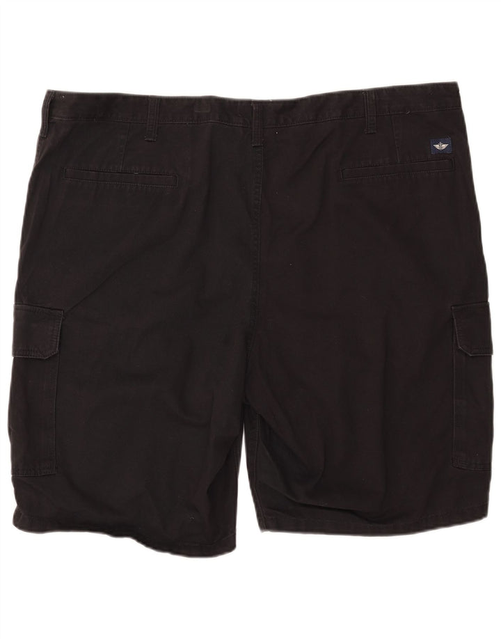 DOCKERS Herren Cargoshorts W42 2XL Schwarze Baumwolle