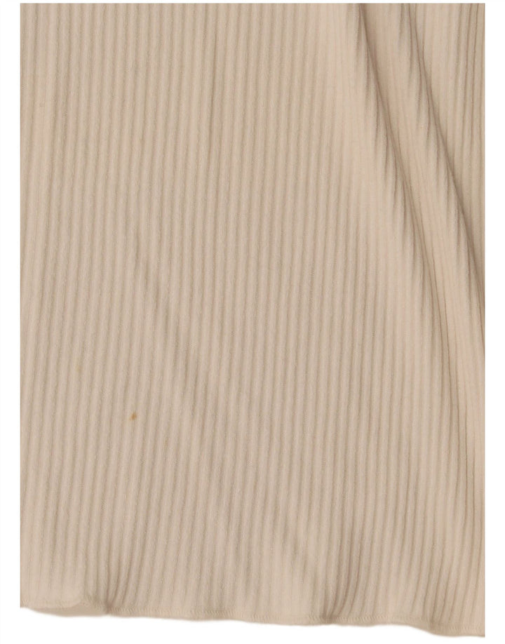 Zara Damen Top Langarm UK 8 Small Weiß