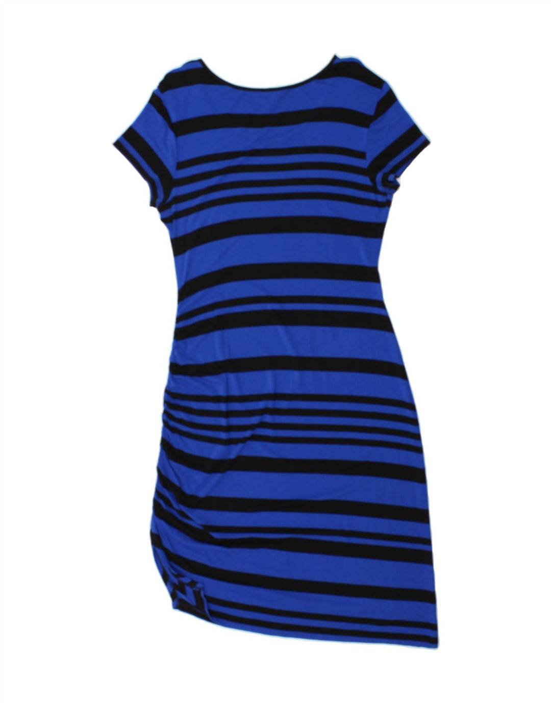 MOSSIMO Womens Bodycon Dress UK 14 Large Blue Striped Rayon Vintage Mossimo and Second-Hand Mossimo from Messina Hembry 