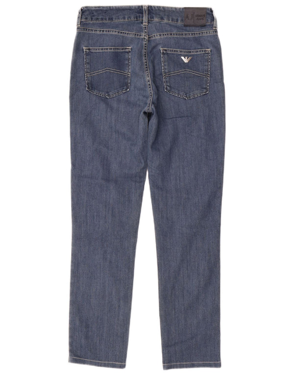 Armani Damen Slim Jeans W28 L28 Marineblaue Baumwolle