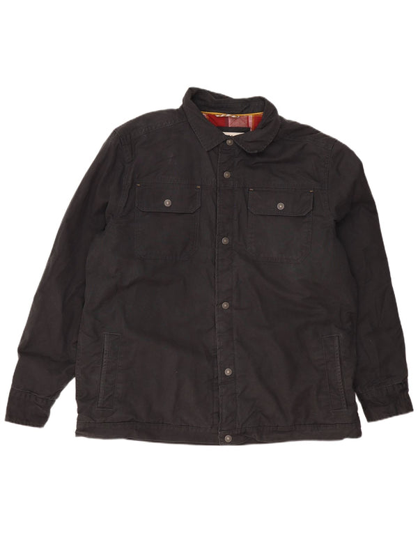 FAT FACE Herren Bomberjacke UK 44 2XL Schwarze Baumwolle