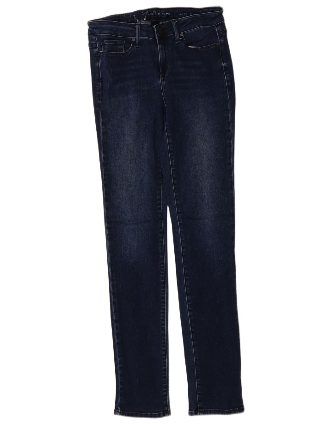 CALVIN KLEIN Damen Skinny Jeans W32 L32 Blaue Baumwolle