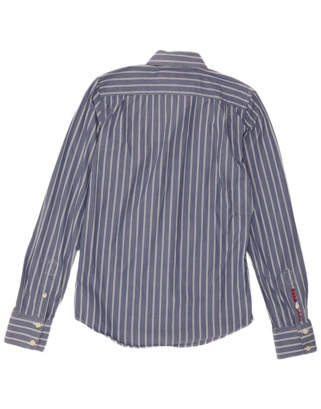 Superdry Herrenhemd aus mittelblauer, gestreifter Baumwolle