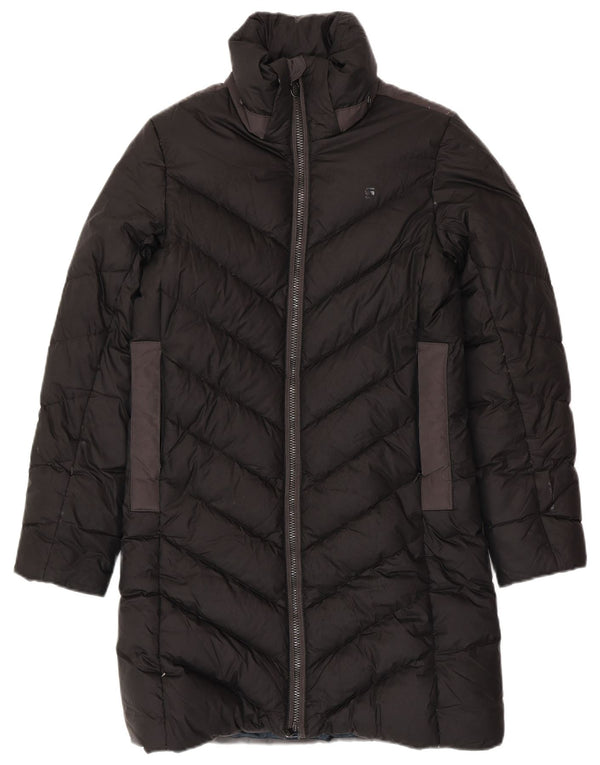 G-STAR Damen Wattierter Mantel UK 10 Small Schwarz Polyester
