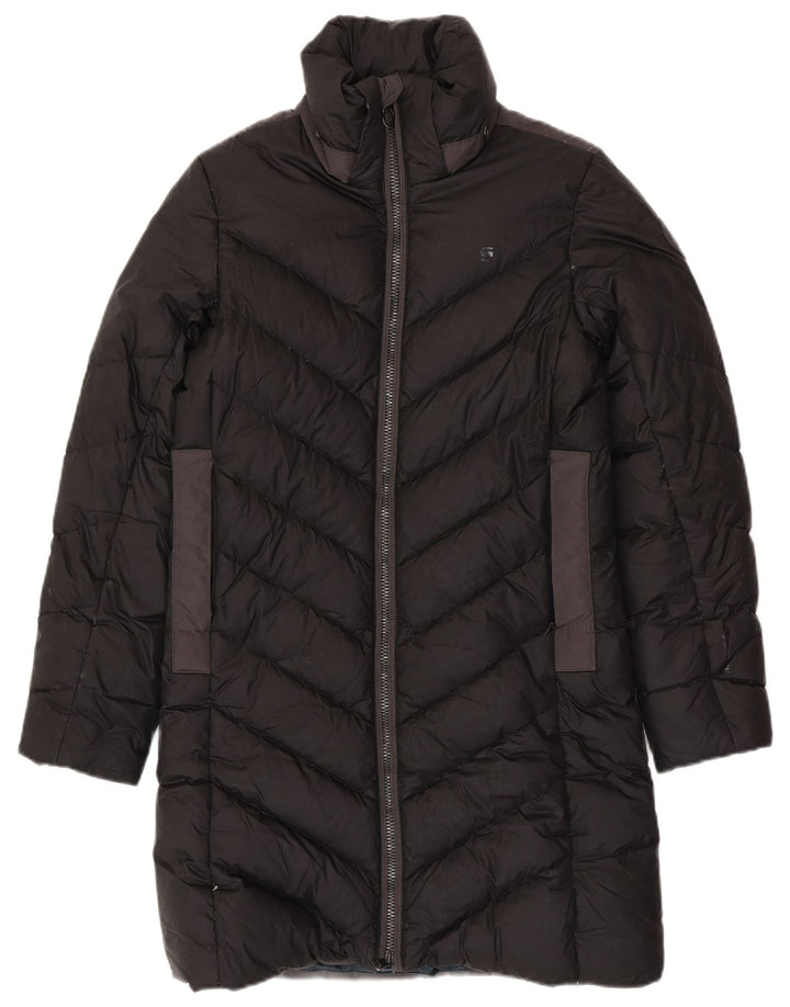 G-STAR Damen Wattierter Mantel UK 10 Small Schwarz Polyester
