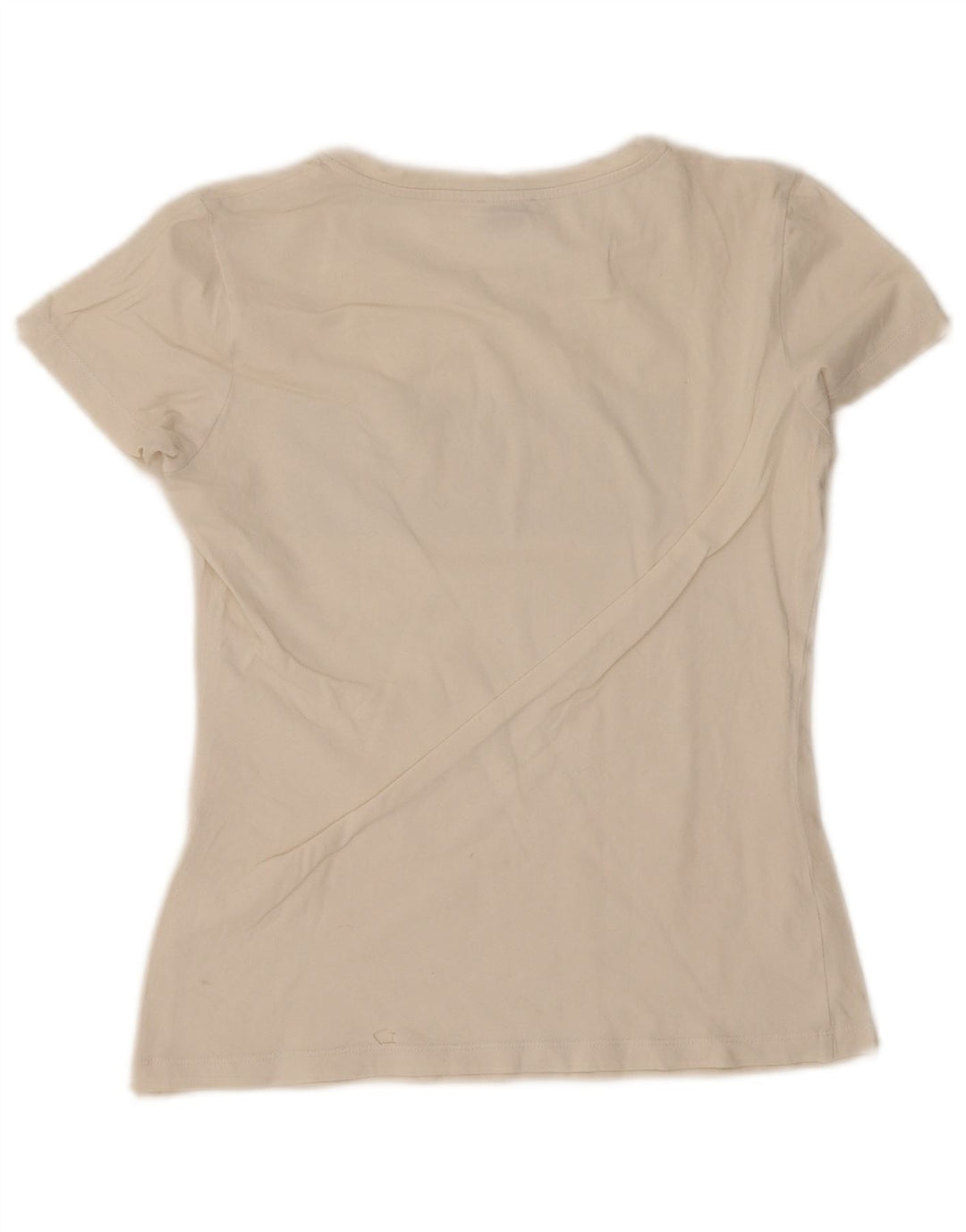 Liu Jo Damen Grafik-T-Shirt Top UK 10 Small Weiß