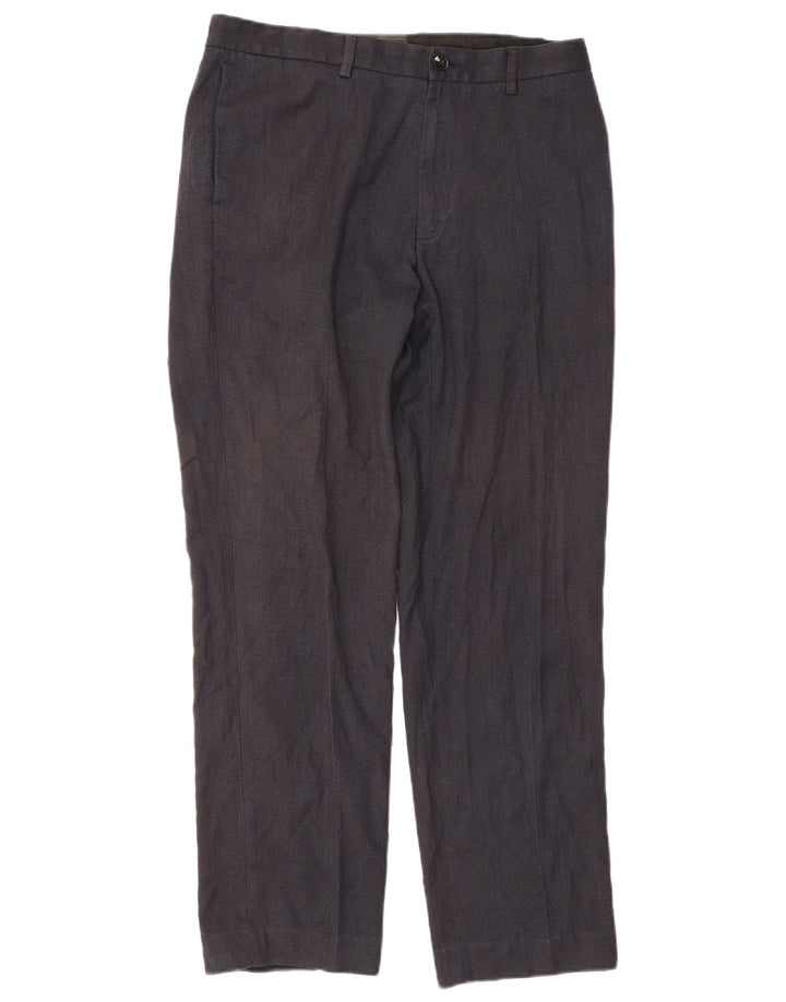 Marks & Spencer Herren-Freizeithose mit normaler Passform, W34, L31, Marineblau