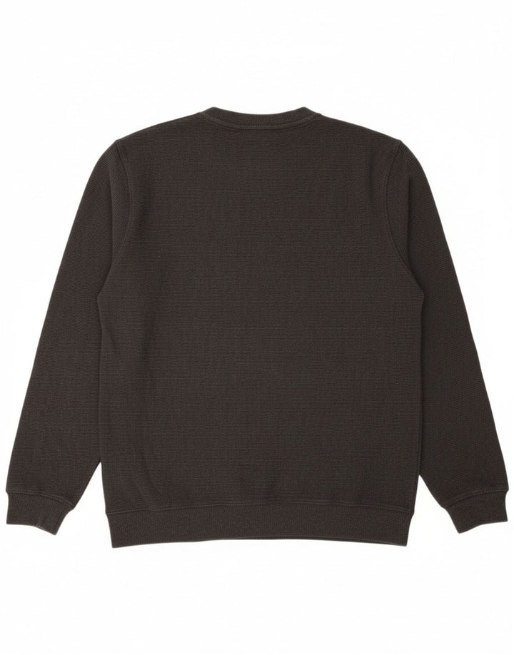 TOMMY HILFIGER Mens Graphic Sweatshirt Jumper Medium Grey Colourblock