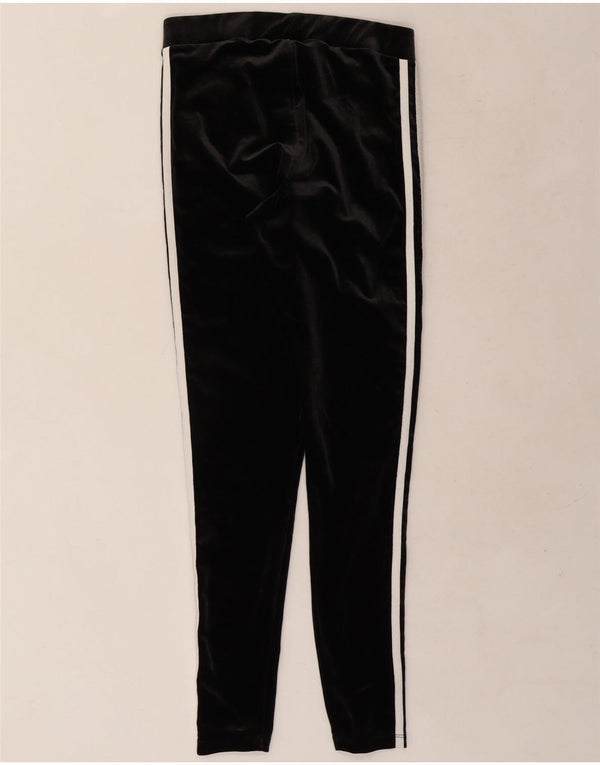 Adidas Damen Velours-Leggings UK 12 Medium Schwarz Polyester