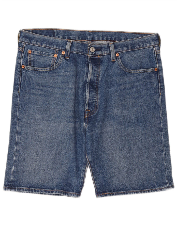 Levi's Herren 501 Denim Shorts W34 Große blaue Baumwolle