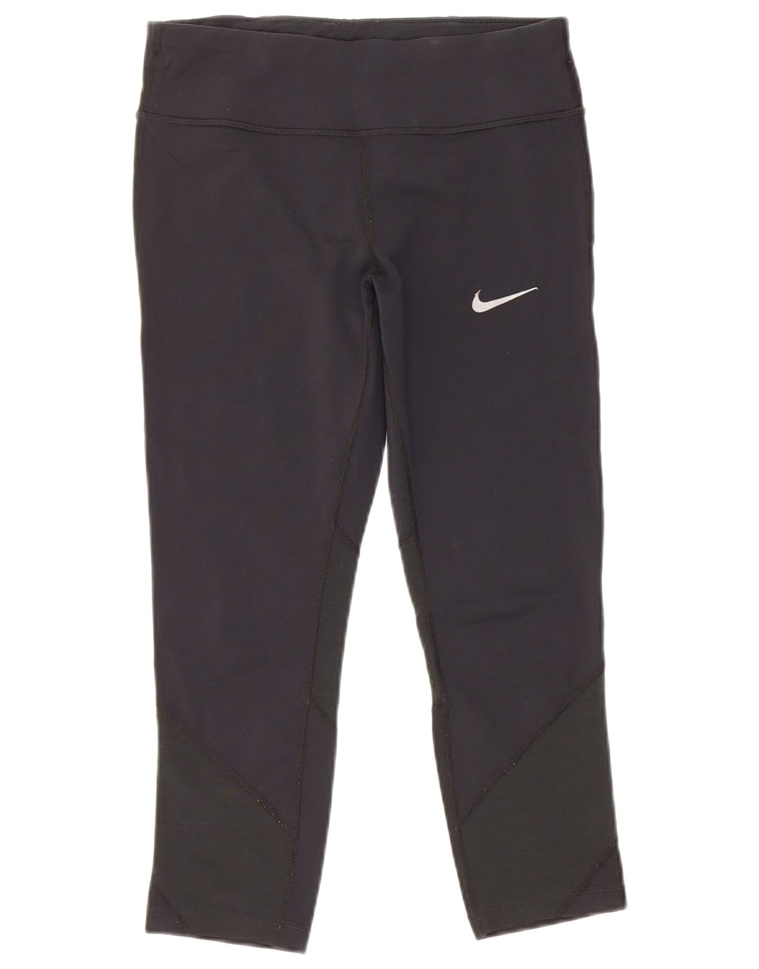 Nike Damen Dri Fit Capri-Leggings UK 12 Mittelschwarzes Nylon