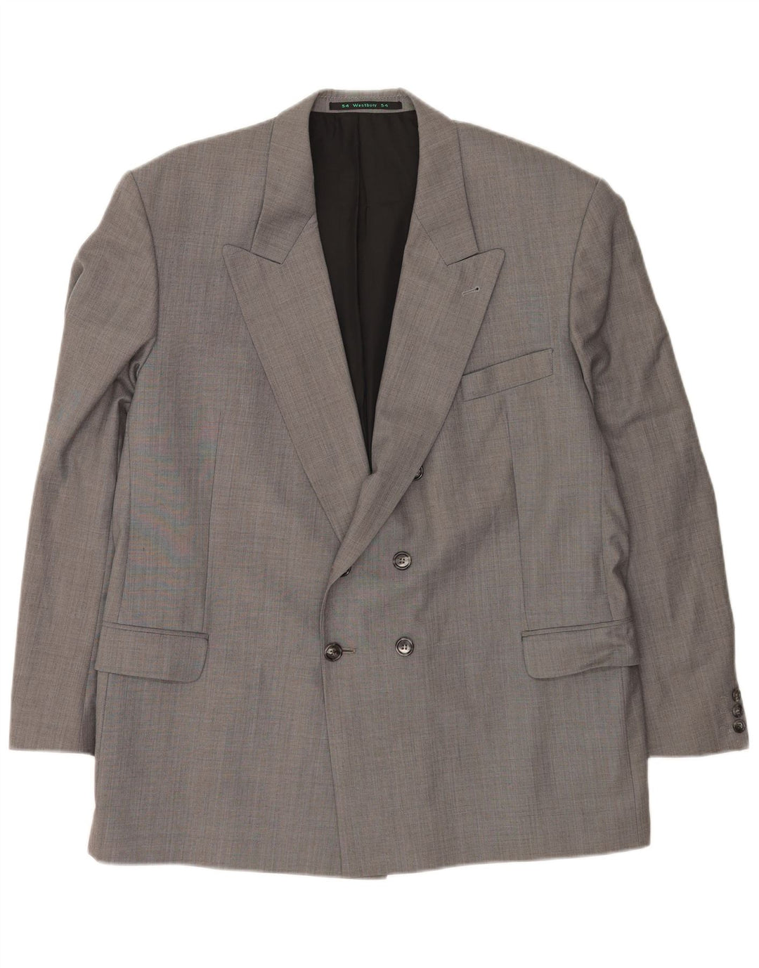 C & A Herren-Blazer, zweireihig, IT 54, 2XL, Grau, Polyester