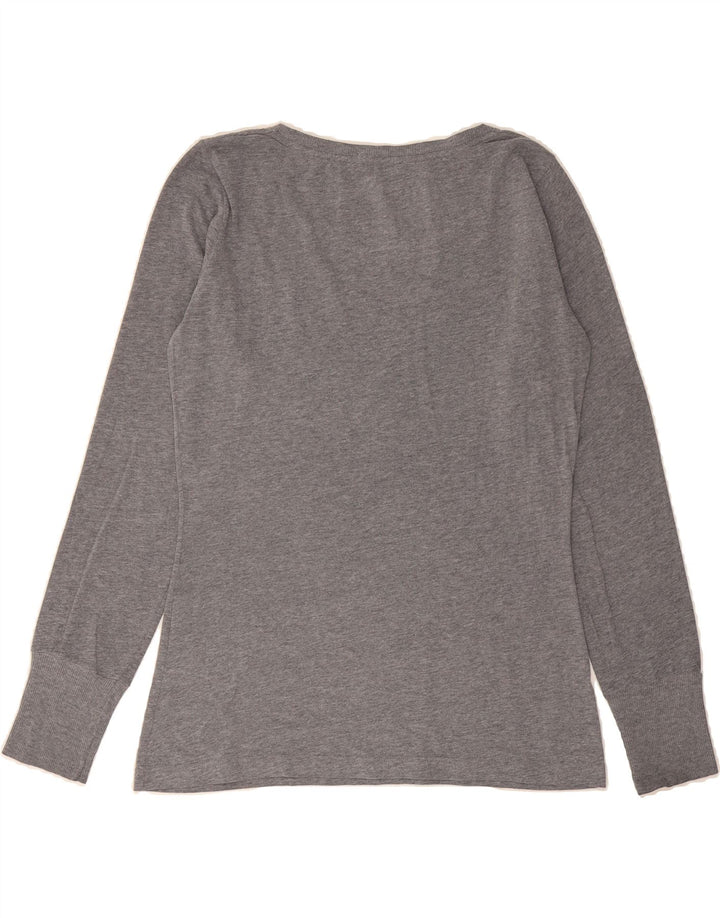 CONVERSE Womens Graphic Top Long Sleeve UK 14 Large Grey Cotton Vintage Converse and Second-Hand Converse from Messina Hembry 