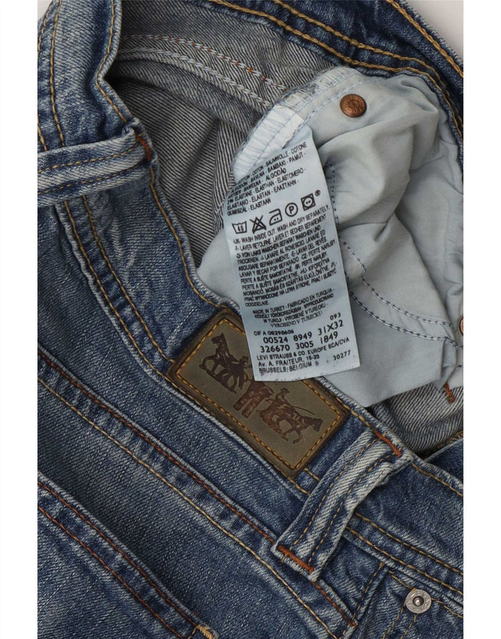 Levi's Damen Bootcut Jeans W31 L32 Blaue Baumwolle