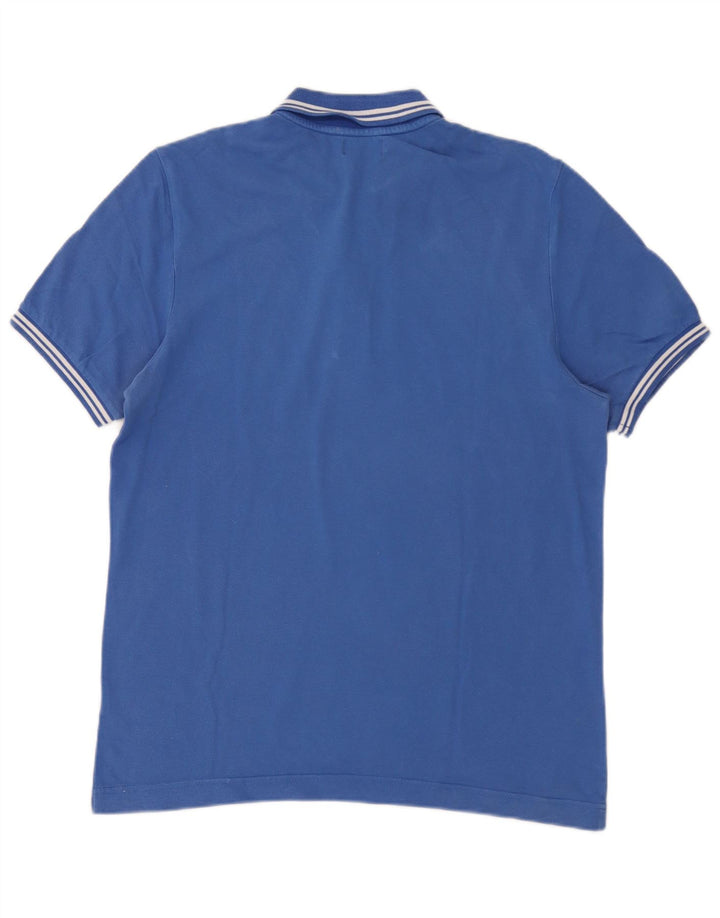 Kappa Herren Poloshirt Mittelblau gestreift
