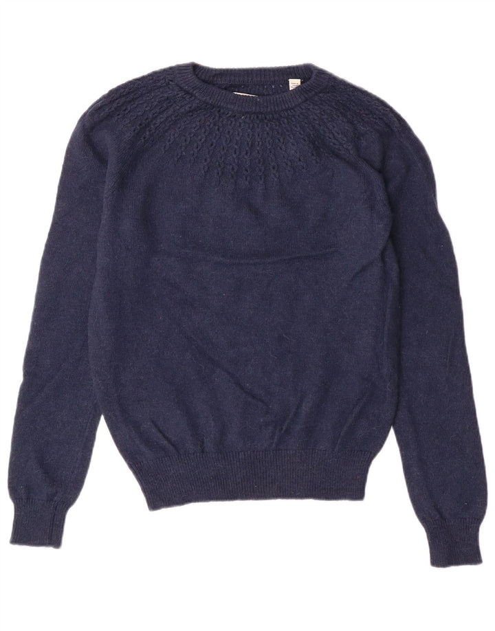 JACK WILLS Damen-Pullover mit Rundhalsausschnitt, Gr. 10, Marineblau