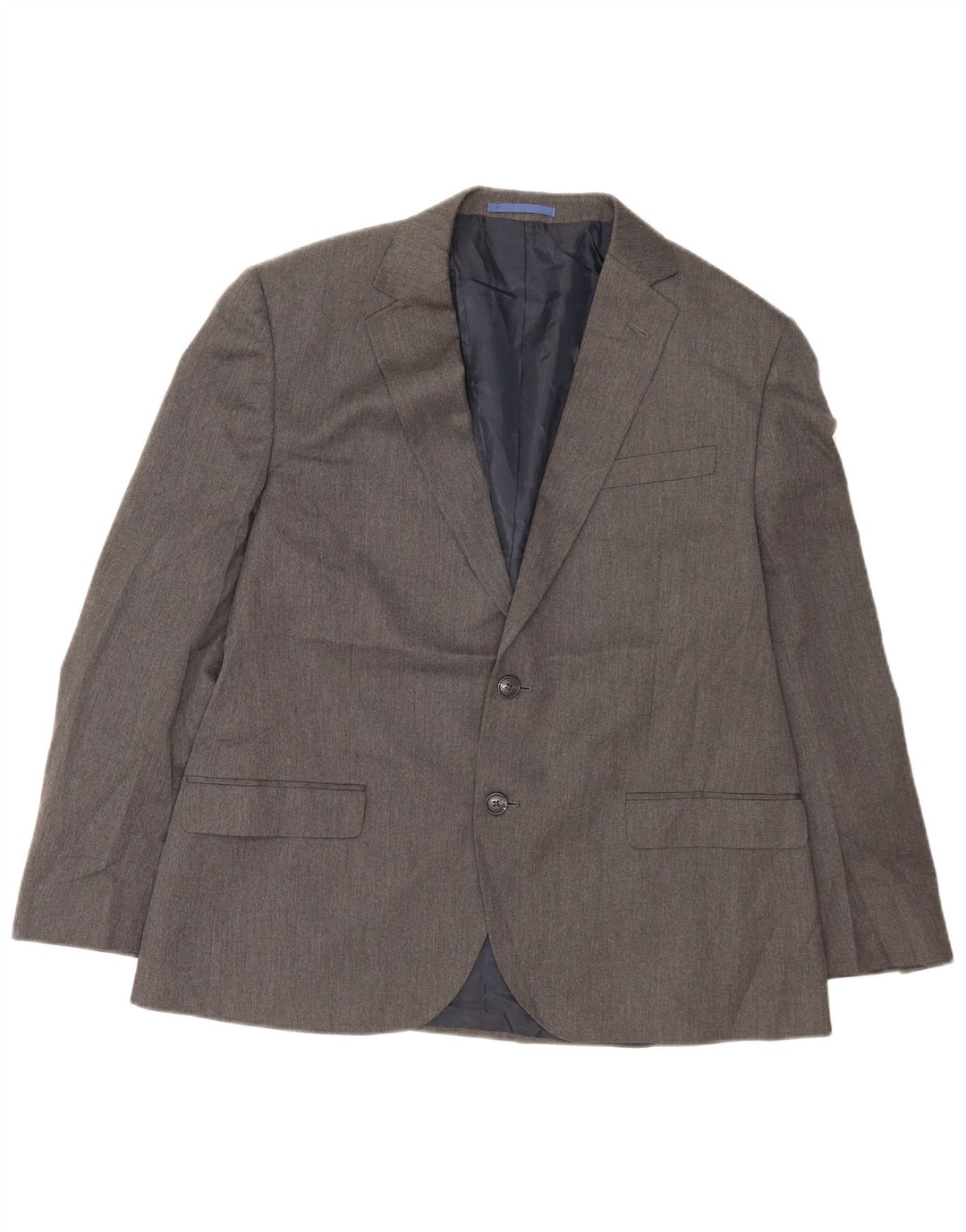 Marks & Spencer Herren-Blazer mit 2 Knöpfen, IT 42, XL, Grau, Polyester