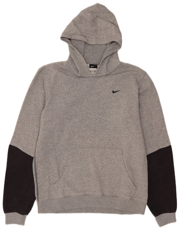 Nike Kapuzenpullover für Jungen, 13–14 Jahre, XL, Grau, Colourblock-Baumwolle