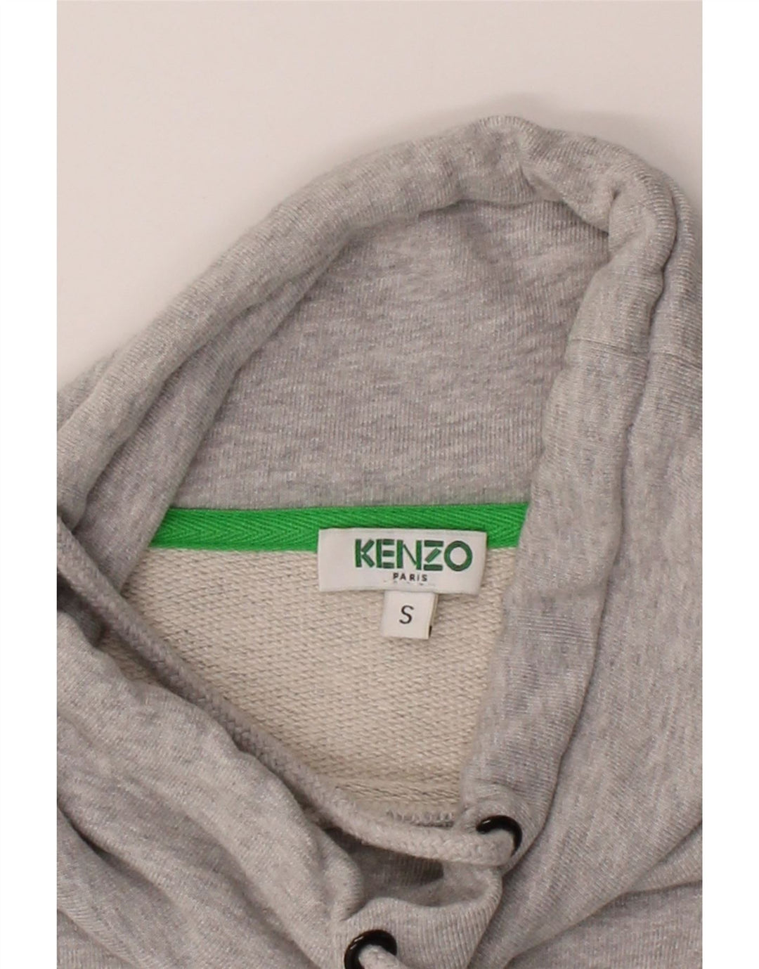 KENZO Womens Oversized 3/4 Sleeve Sweatshirt Jumper UK 10 Small Grey Vintage Kenzo and Second-Hand Kenzo from Messina Hembry 