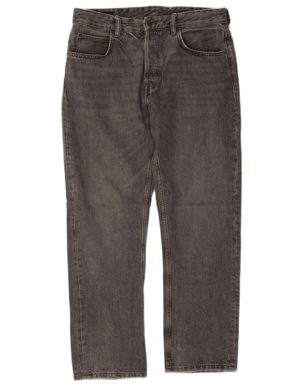 ZARA Mens Straight Jeans EU 42 Large W32 L29 Grey