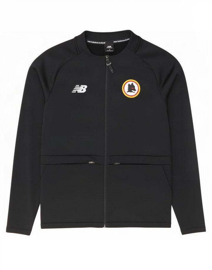 New Balance Herren-Trainingsanzugoberjacke aus mittelschwarzem Polyester