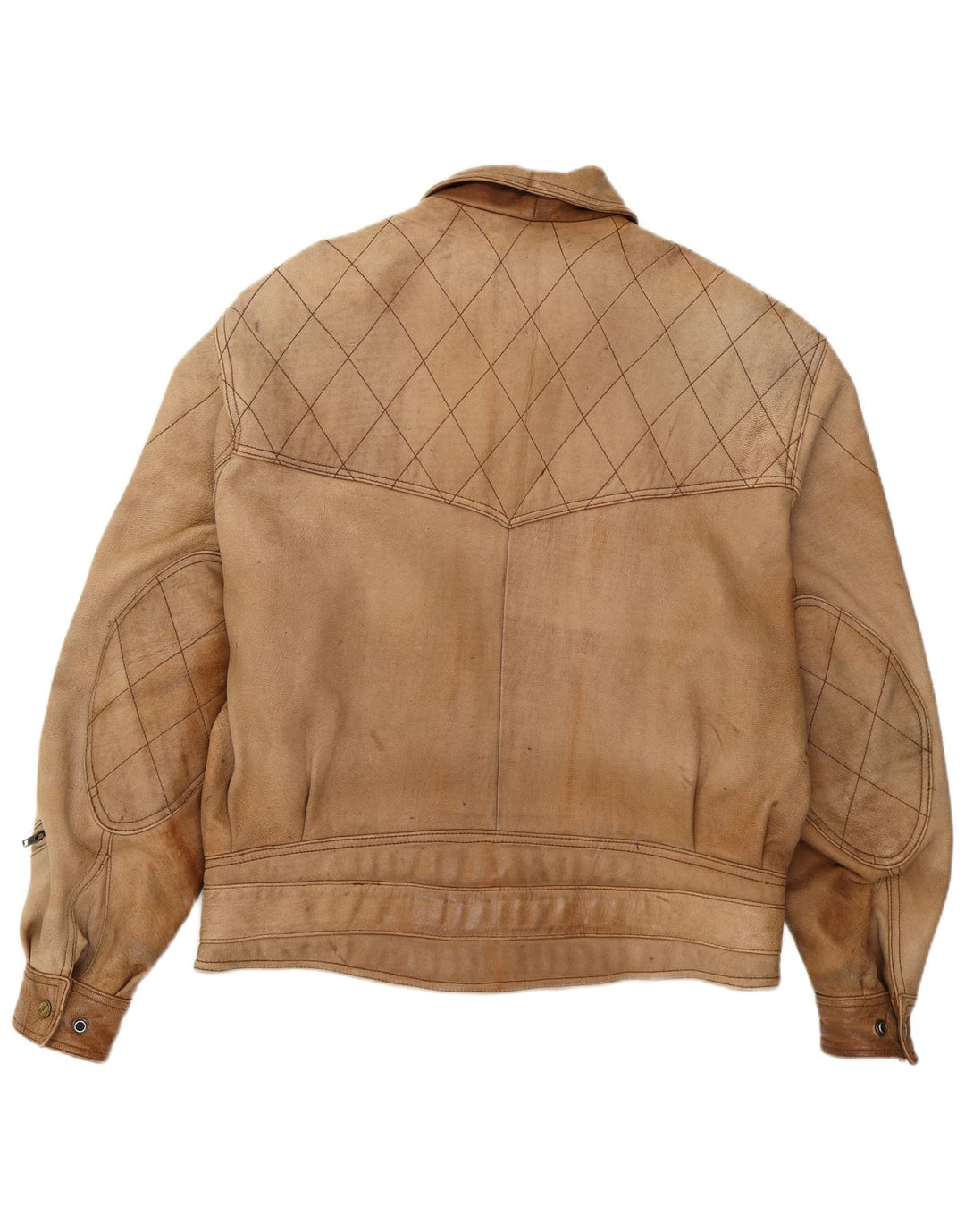 Schuh Herren Lederjacke UK 42 XL Braunes Leder