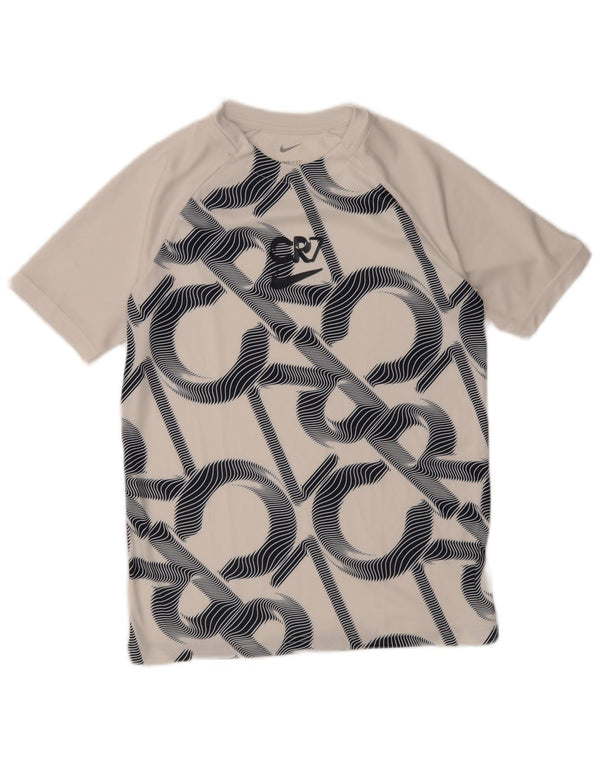 Nike Jungen Dri Fit Graphic T-Shirt Top 13–14 Jahre XL Weiß