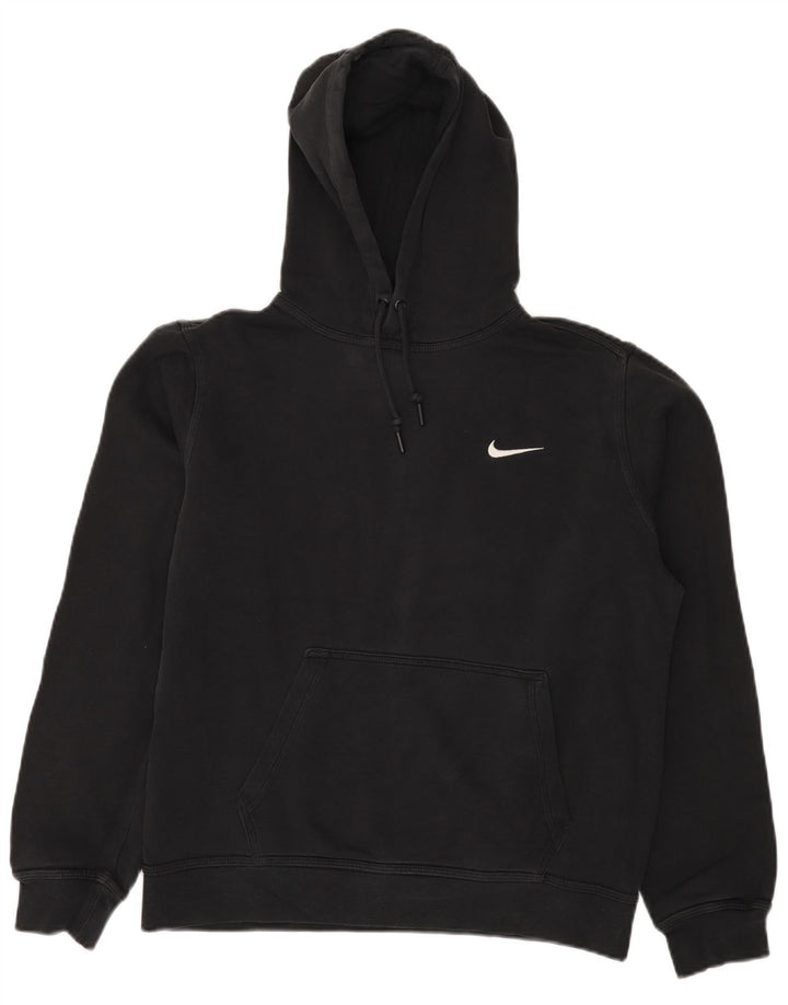 Nike Herren-Hoodie-Pullover aus mittelschwarzer Baumwolle