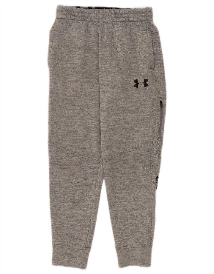 Under Armour Jungen-Trainingshose mit Grafik, Jogginghose, 9–10 Jahre, Mittelgrau