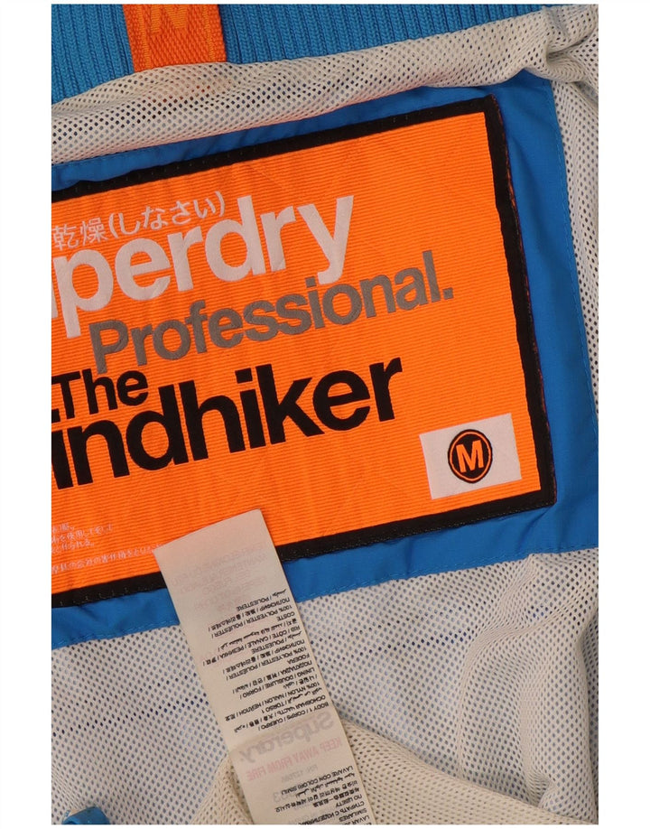 Superdry Herren The Windhiker Windjacke UK 38 Mittelblaues Nylon