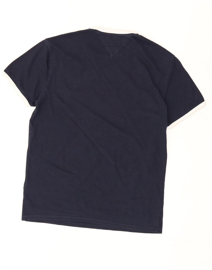 Tommy Hilfiger Herren-T-Shirt mit normaler Passform, klein, marineblau, Baumwolle