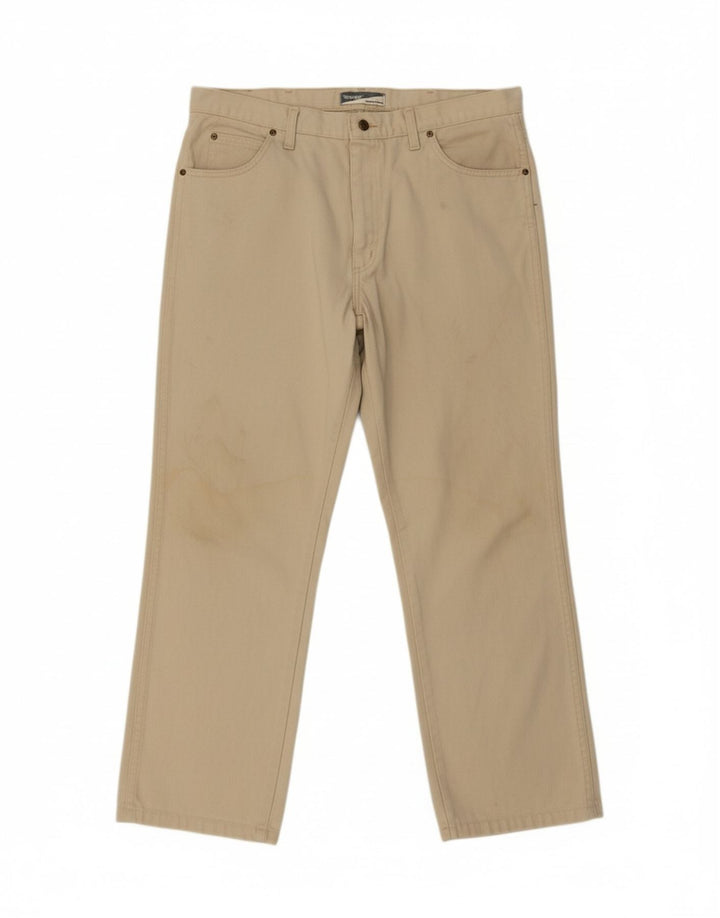 WRANGLER Mens Straight Jeans W38 L28 Beige