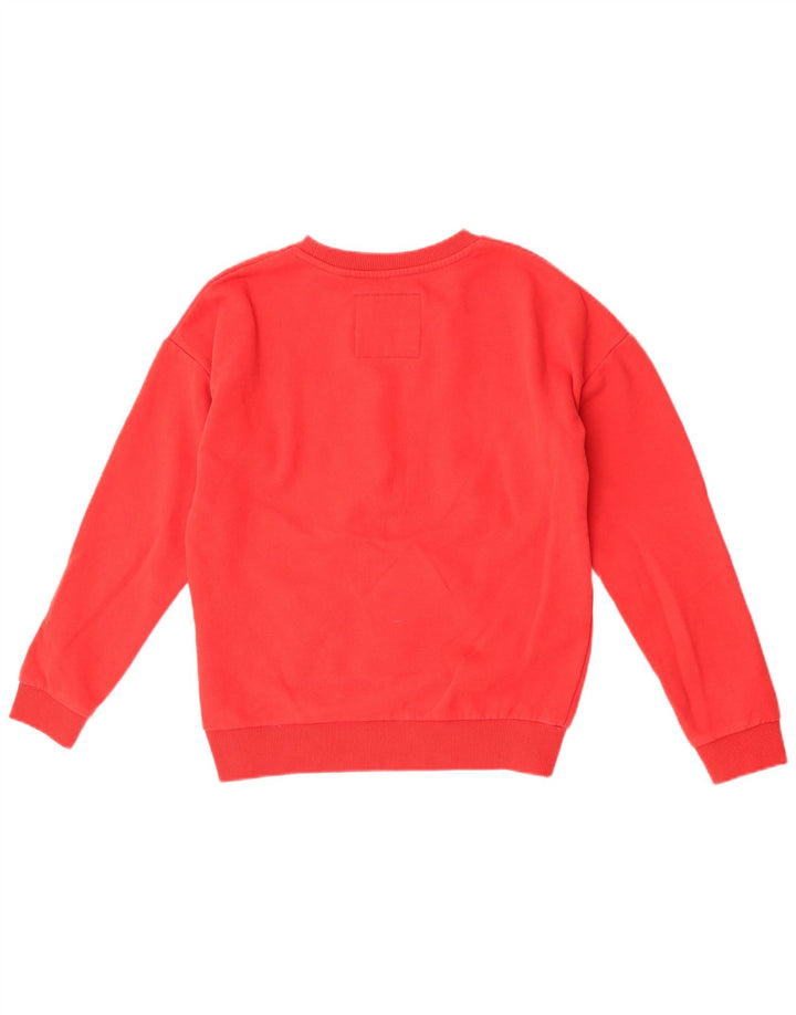 Superdry Damen-Sweatshirt mit Grafik-Übergröße, Gr. 10, Größe S, Rot, Baumwolle
