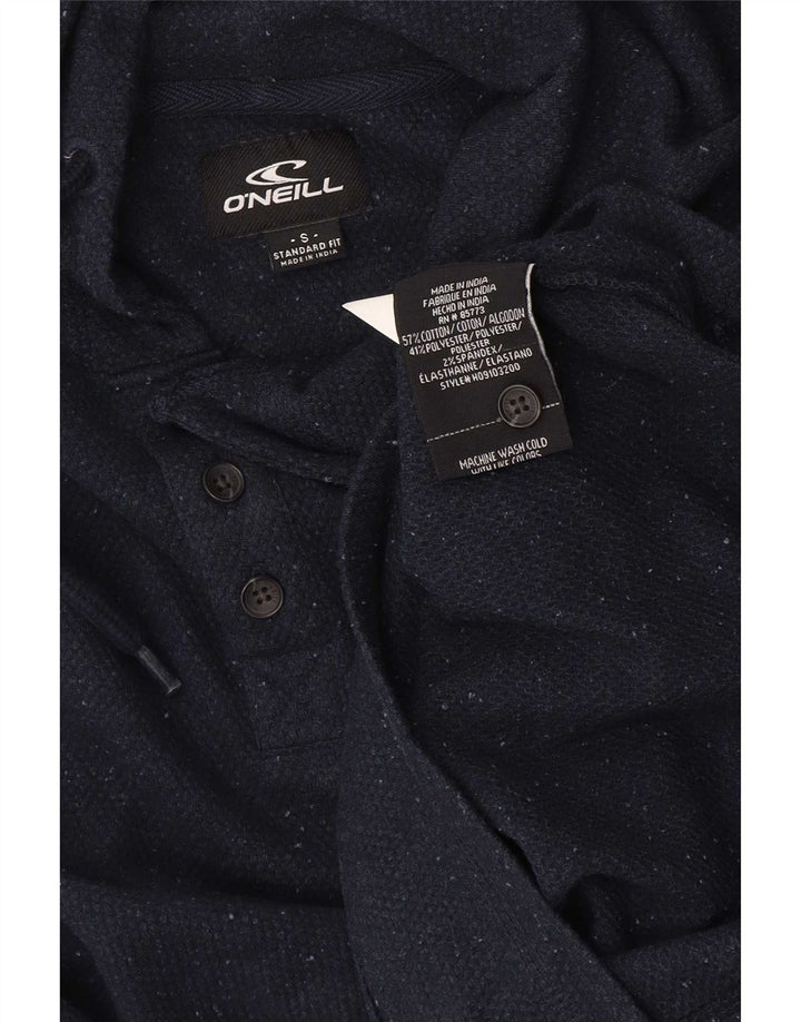 O'Neill Herren-Kapuzenpullover mit Knopfkragen, Größe S, marineblaue Baumwolle