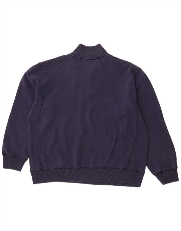 NIKE Herren-Sweatshirt mit Reißverschluss am Hals, UK 45/47 XL, Marineblau, Baumwolle