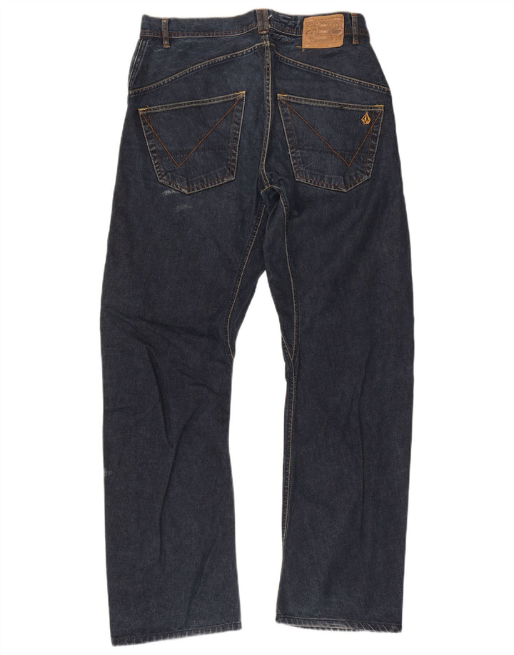Volcom Herren Straight Jeans W32 L31 Marineblaue Baumwolle