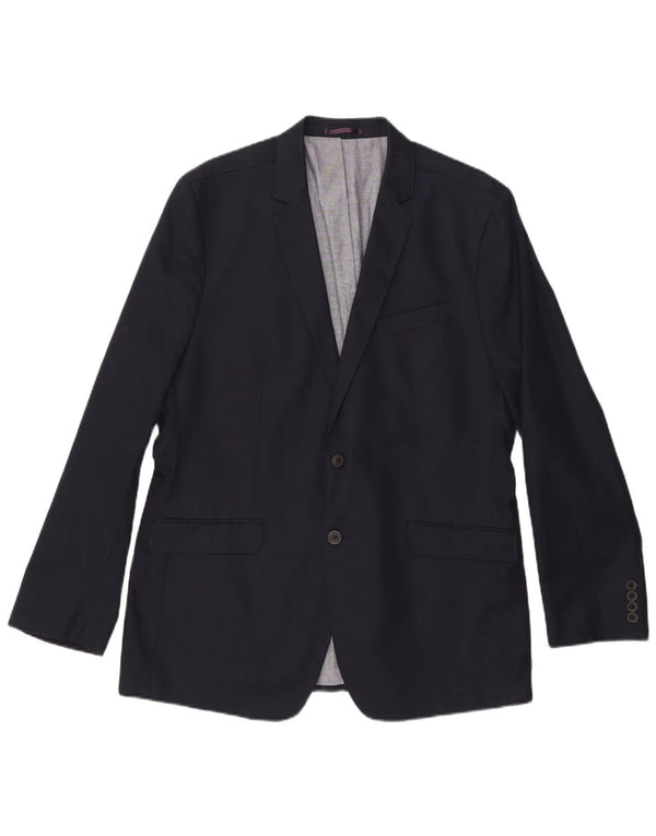 Ben Sherman Herren-Blazer mit 2 Knöpfen, UK 44, 2XL, Marineblau, Baumwolle