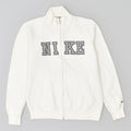 NIKE Damen-Trainingsanzug-Top-Jacke, UK 12, mittelweiße Baumwolle