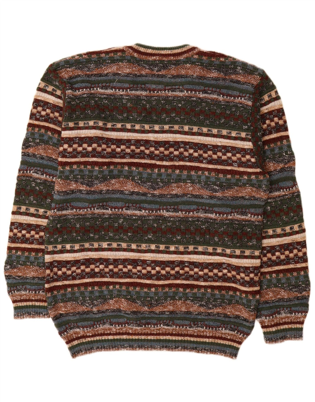 GARDEUR Herren-Pullover mit V-Ausschnitt, mittelgroß, mehrfarbig, geometrisch