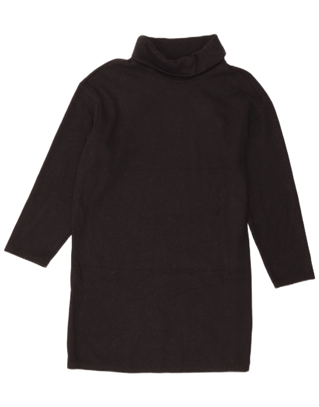Marks & Spencer Langarm-Pulloverkleid für Damen, UK 14, Größe L, Schwarz, Polyester