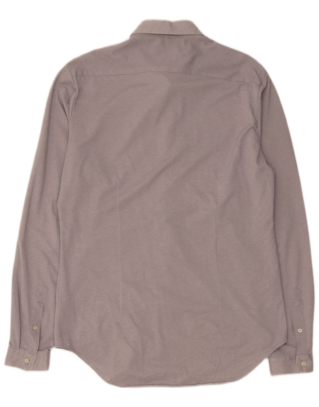 ZARA Mens Slim Fit Shirt Large Grey Cotton