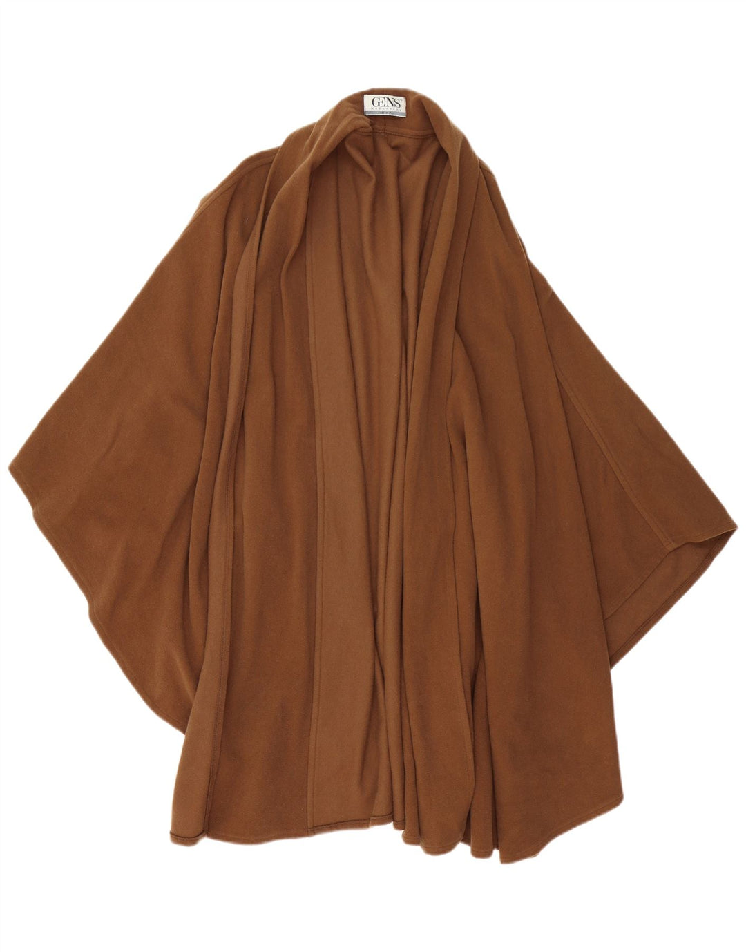 Vintage Damen Poncho Mantel Einheitsgröße Braune Wolle