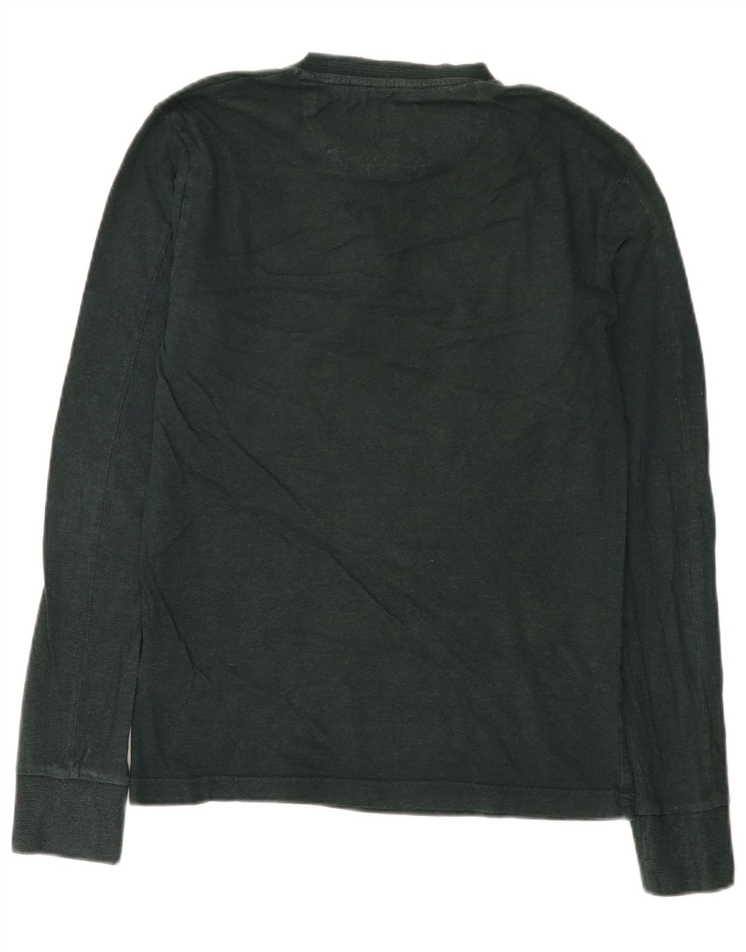 Superdry Herren-Langarmoberteil aus mittelgrüner Baumwolle