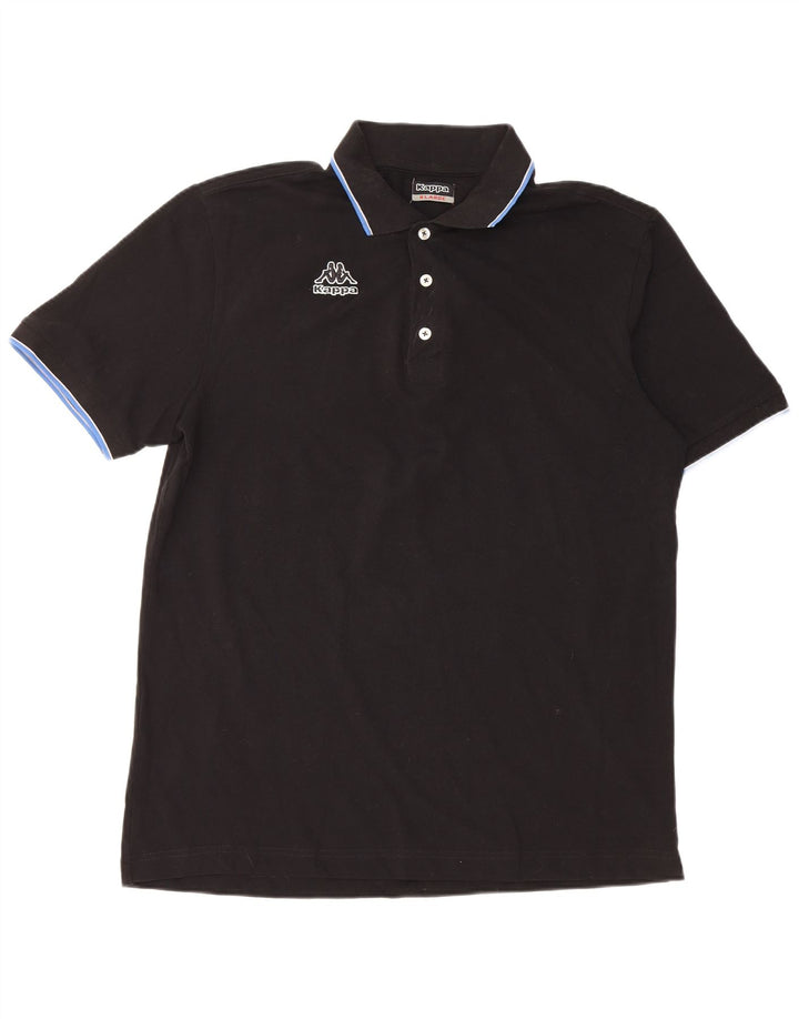 Kappa Herren Poloshirt XL Schwarz Baumwolle