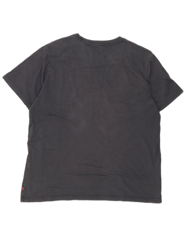 Levi's Herren Relaxed Graphic T-Shirt Top Large Grau