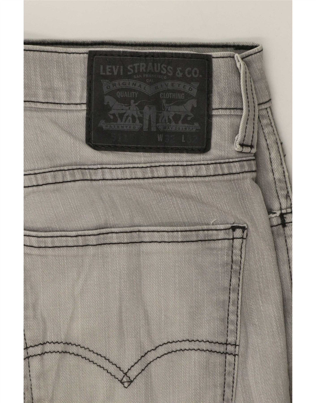 Levi's Herren 511 Slim Jeans W32 L32 Graue Baumwolle