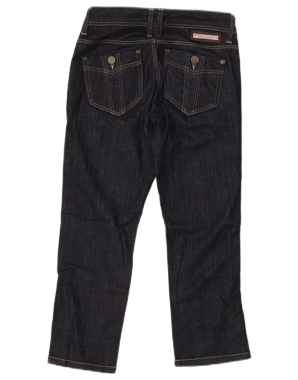 Burberry Damen Buckingham Straight Jeans W26 L22 Marineblau Baumwolle