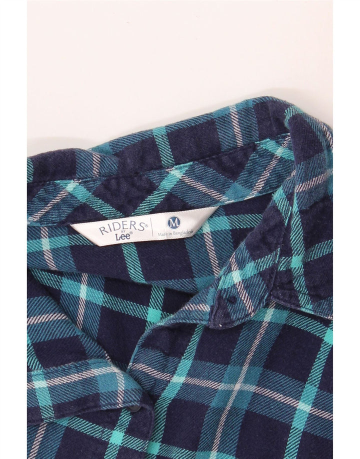 LEE Damen Riders Flanellhemd UK 14 Mittel Marineblau kariert