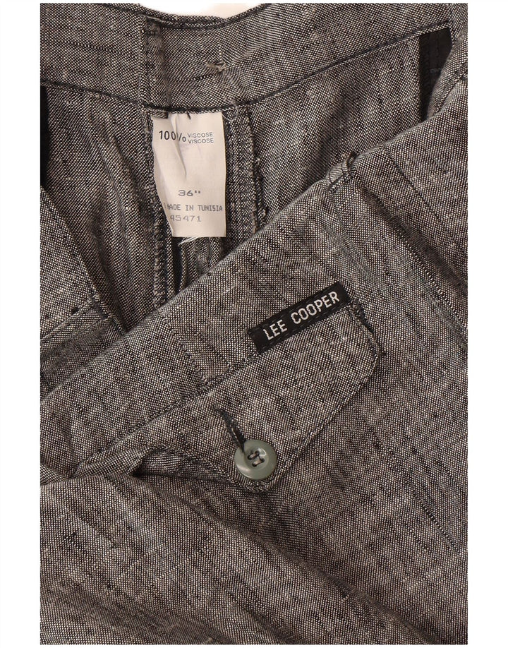 Lee Herren Cooper Tapered Chinohose W36 L33 Graue Viskose