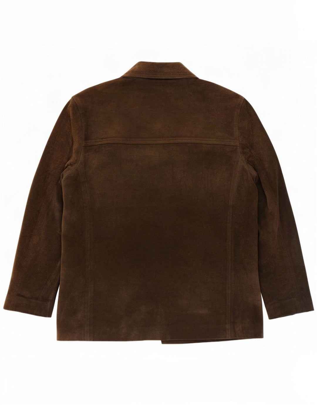 Benetton Herren Wildlederjacke UK 38 Medium Khaki Leder